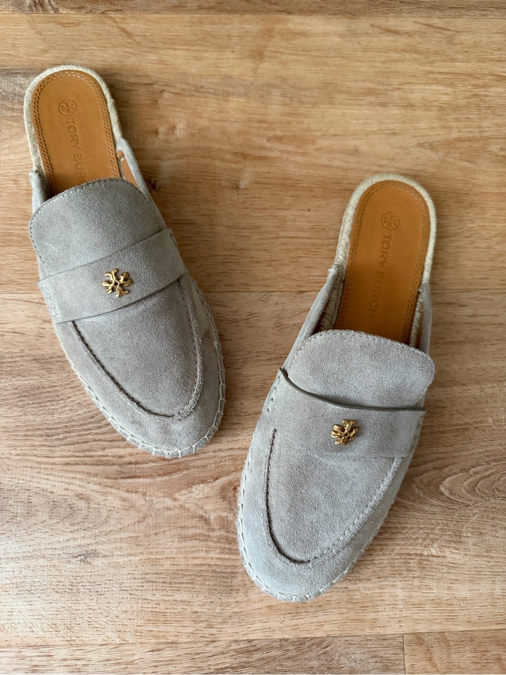 Tory Burch | Seaside Mule Espadrille Natural Suede Classic Taupe, size 10.5